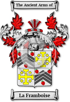 La Framboise Family Crest Download (jpg) Legacy Series - 150 DPI